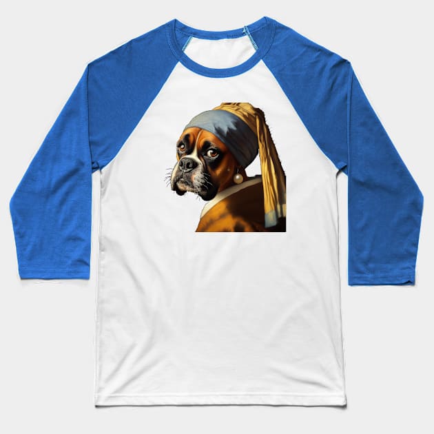 Boxer with the pearl earing Baseball T-Shirt by oscargml